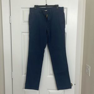 Duck Head Gold School Slim Fit Navy Blue Chinos Men’s Size 32 x 34